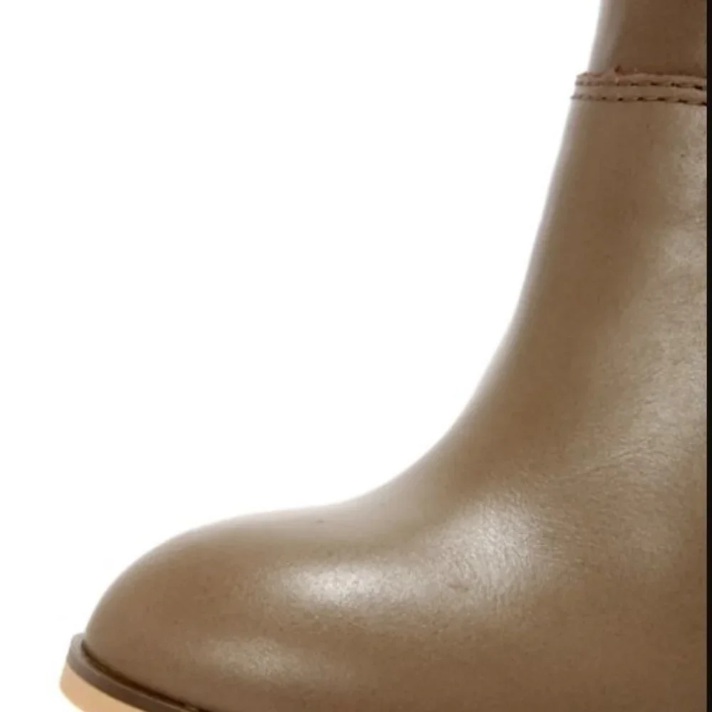 Report Osprey Taupe Belted High Heel Ankle Boots 9